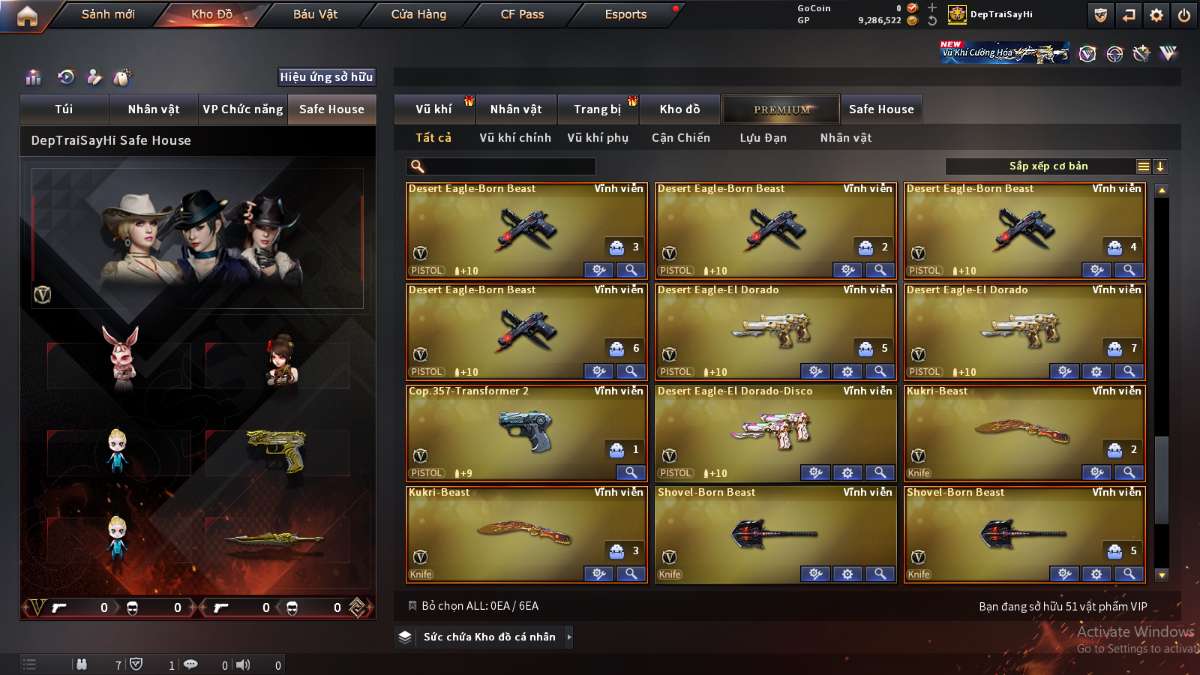 shop acc cf uy tin gia re